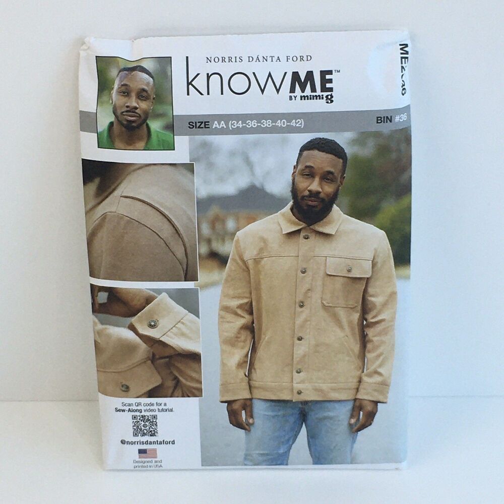 Jacket Mens Size 34-42 UNCUT Sewing Pattern Denim Canvas Corduroy ME2036